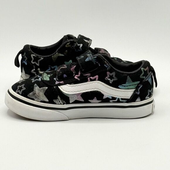 Vans Aplix Irridescent Stars Canvas Sneakers - Toddler US 7 - Picture 7 of 10